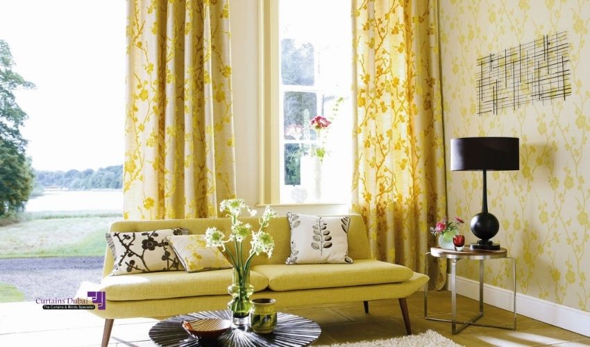 Unique Floral Living Room Curtains