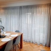 Grey Pleat Curtains