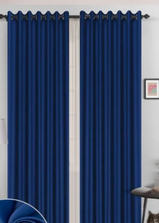 Bedroom Silk Drapes