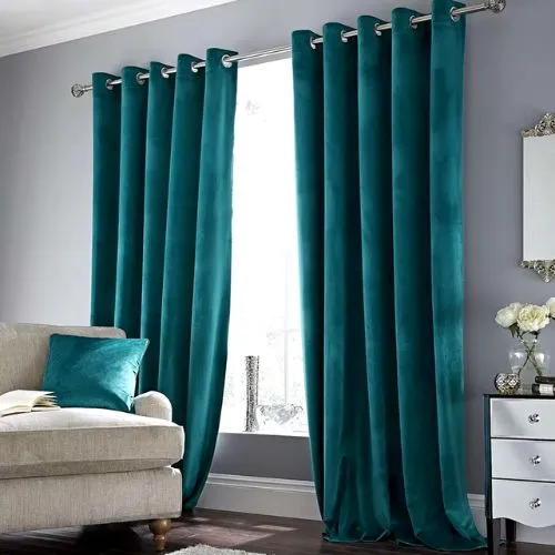Dark Velvet Window Treatments