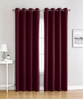 Maroon Colour Soundproof Drapes