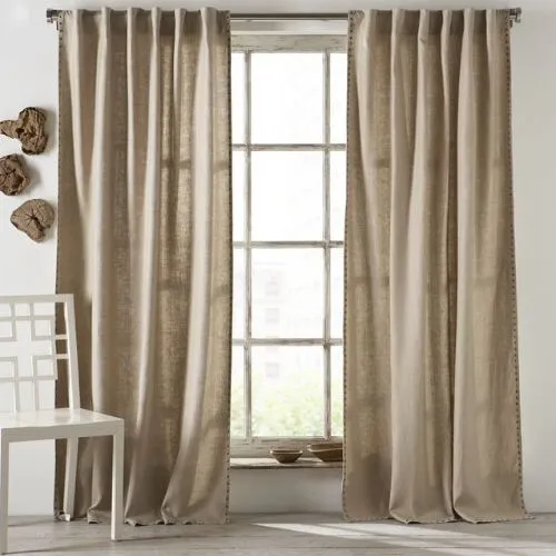 Natural Linen Curtains Dubai