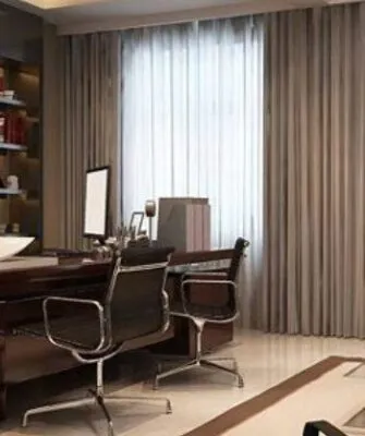 Smart Light Filtering Office Curtains