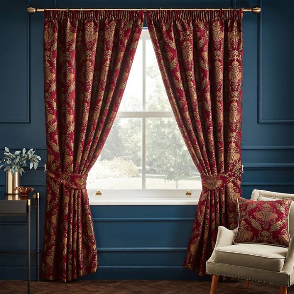 Paoletti Burgundy Curtains