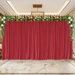 Red Velvet Backdrop Curtains