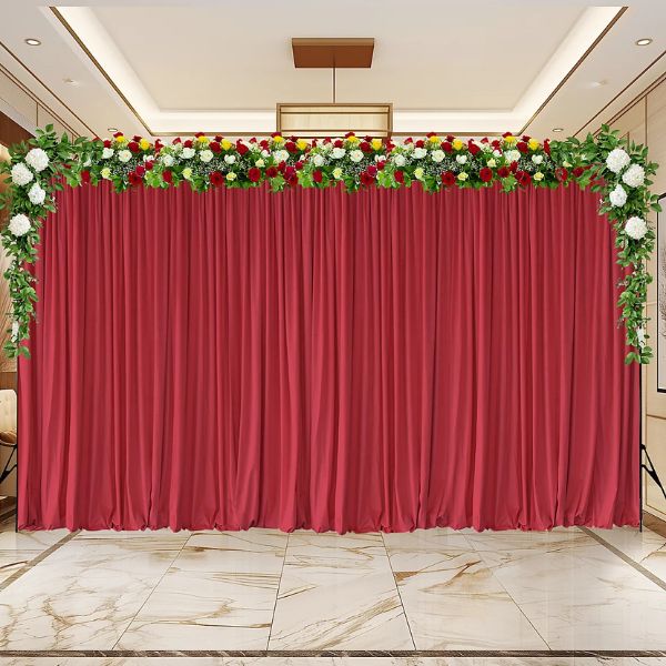 Red Velvet Backdrop Curtains
