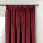Red Velvet Window Curtain