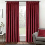 Red Velvet Window Curtains