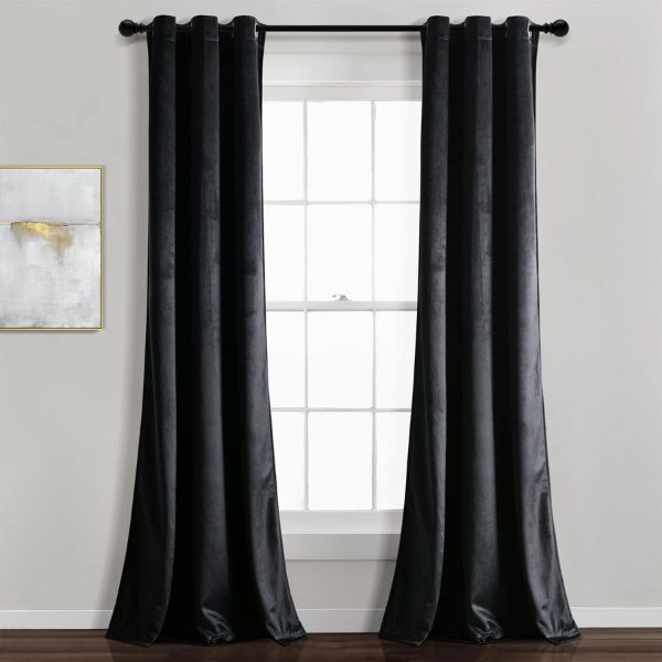 Velvet Solid Curtains