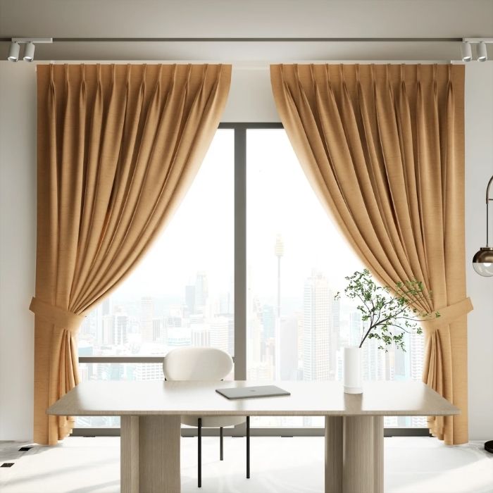 Blackout Copper pleat Curtains
