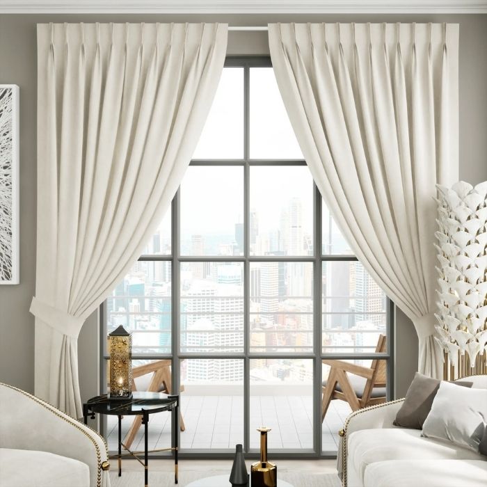 Light Brown Blackout Pleat Curtain 8 Light Brown Blackout Pleat Curtain