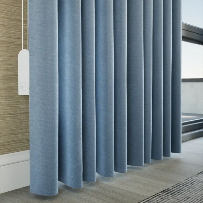 Ripple Light Blue Curtain 5 Ripple Light Blue Curtain