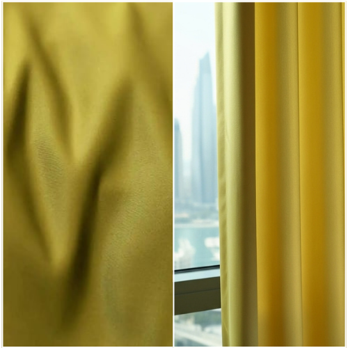 Yellow Silk Curtain