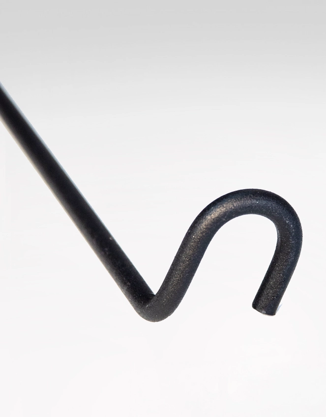 Briljant panel holder, for 11,13 mm rod, black, 2-pack