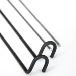 Briljant panel holder, for 11,13 mm rod, black, 2-pack