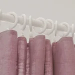 Curtains ring with clips white