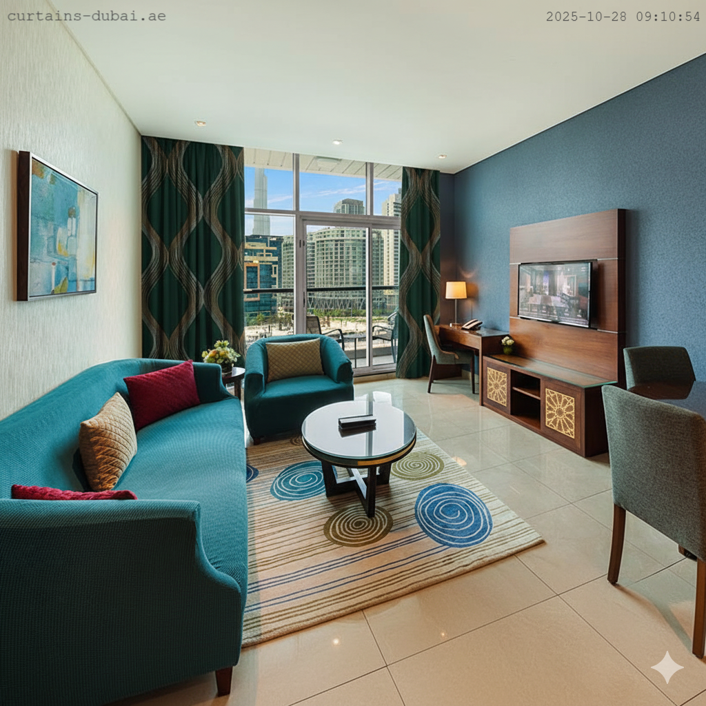 Home 158 Living room curtains installed in Dubai