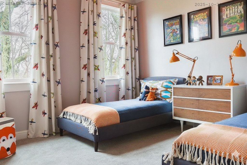 Home 157 Kindsroom curtains installed in dubai