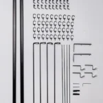 Modena Double Curtain Rod Black