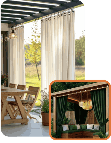 Outdoor curtains