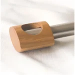 Vision curtain rod, stainless steel and oak 18,20 mm