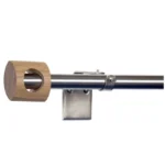 Vision curtain rod, stainless steel and oak 18,20 mm