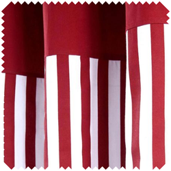 Thick Red Eyelet Curtains Fabric Swatch