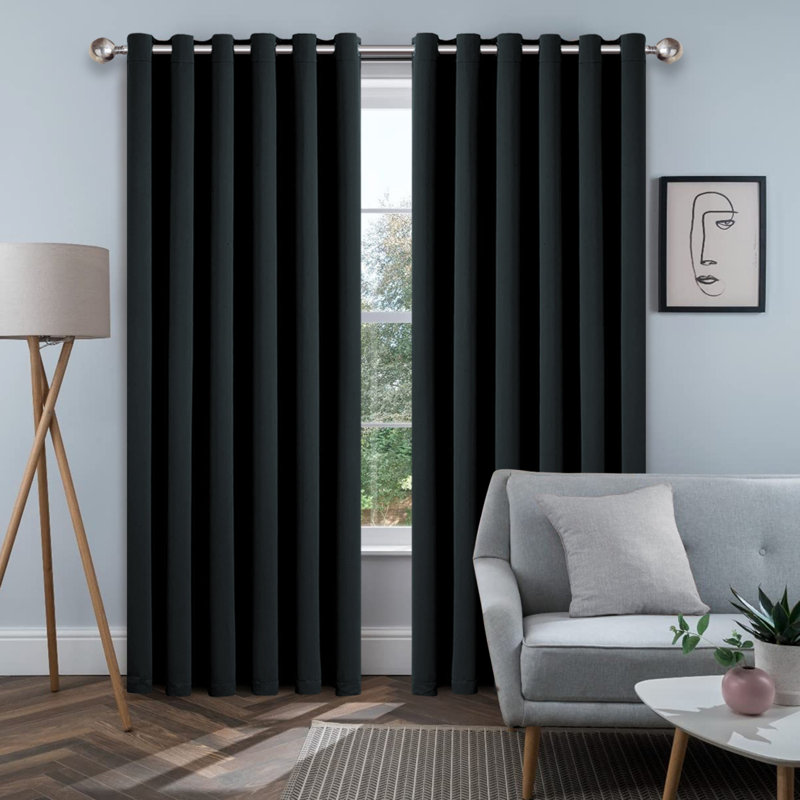 Blackout Curtains – Eyelet Thermal Panel 9 Blackout Curtains – Eyelet Thermal Panel
