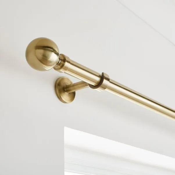 Curtain Rods – Ashton Fixed Metal Ball Finial 5 Curtain Rods – Ashton Fixed Metal Ball Finial