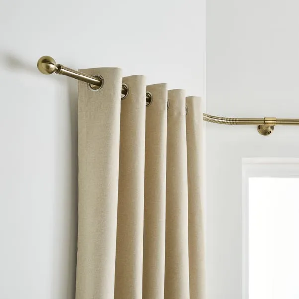 Curtain Rods – Ashton Metal Eyelet Bay Pole 8 Curtain Rods – Ashton Metal Eyelet Bay Pole
