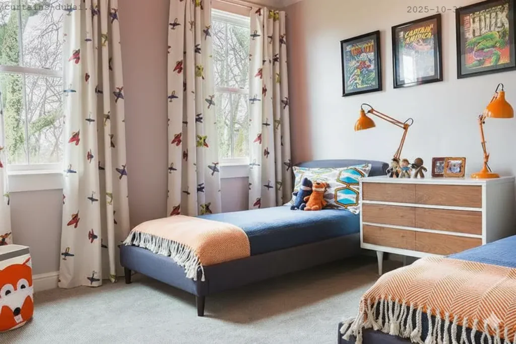 Home 121 Kindsroom curtains installed in dubai