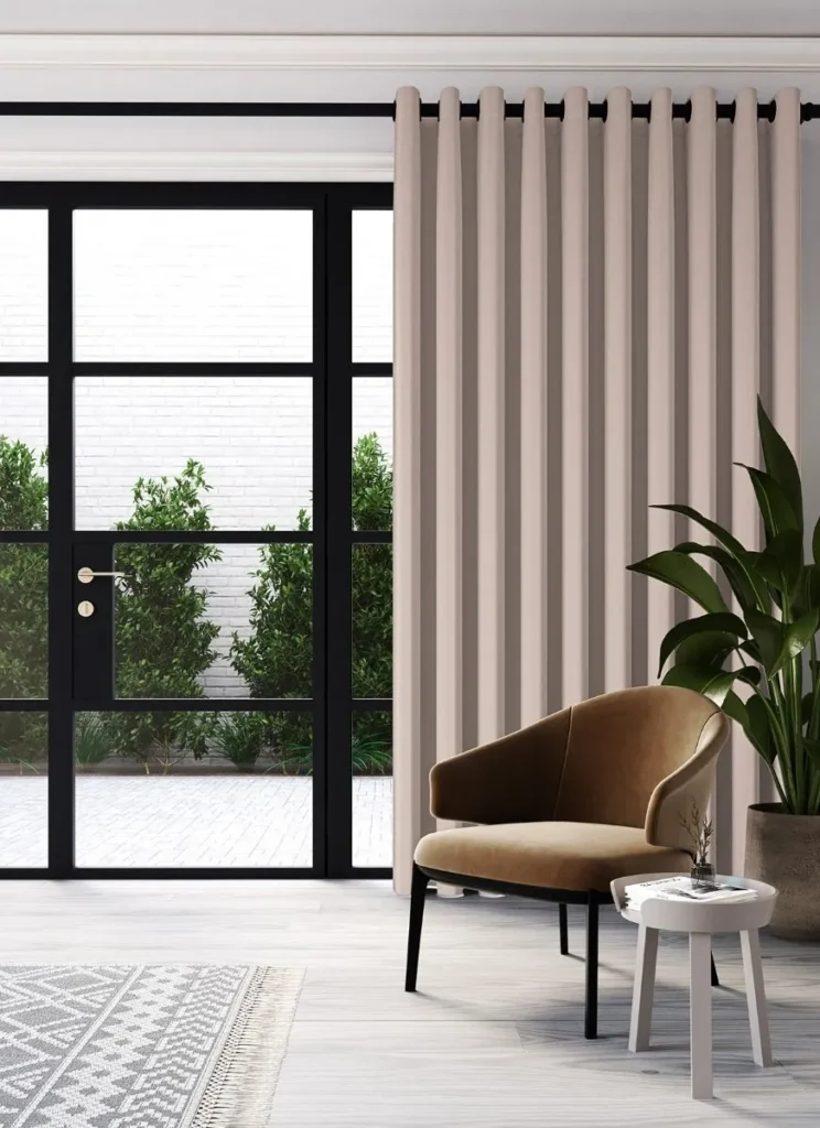 Office Curtains – Abel Oatmeal Eyelet 6 Office Curtains – Abel Oatmeal Eyelet