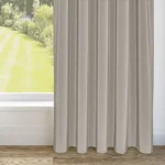 Office Curtains – Koi Faux Silk Brown
