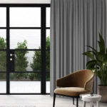 Office Curtains – Saffron Ash Blackout