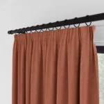 Office Curtains – Saffron Terracotta Blackout