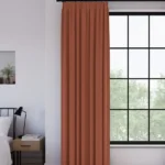Office Curtains – Saffron Terracotta Blackout